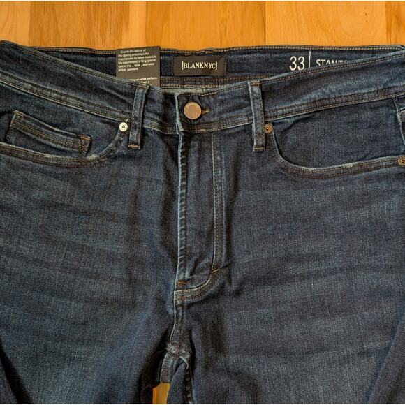 NWOT Blank NYC Stanton Straight Fit Blue Jeans Mens Size 33x32 - Picture 2 of 8